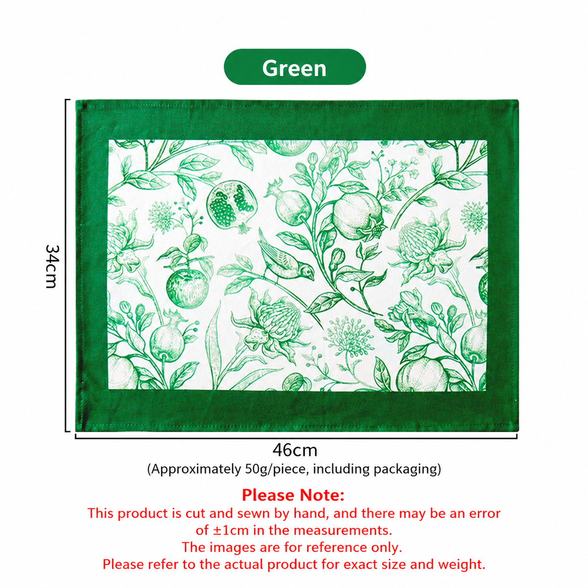 Cotton Canvas Placemat, Printed Tablecloth & Napkin