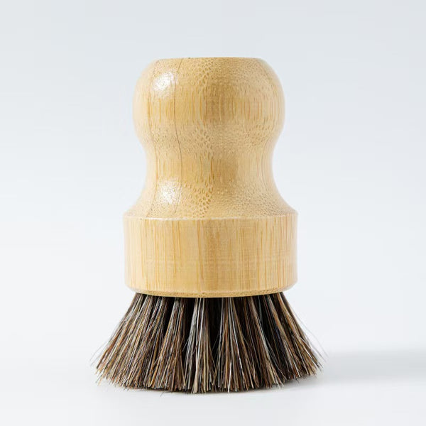 Bamboo Kitchen Cleaning Brush Pot Scrub Brush