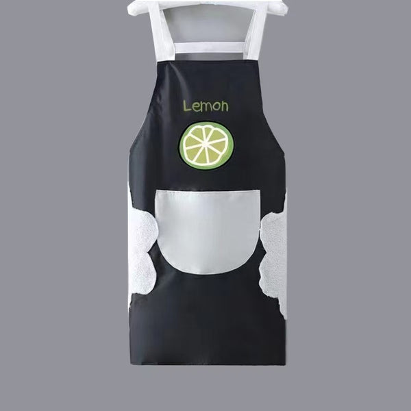 Fruit Print Waterproof PVC Kitchen Apron