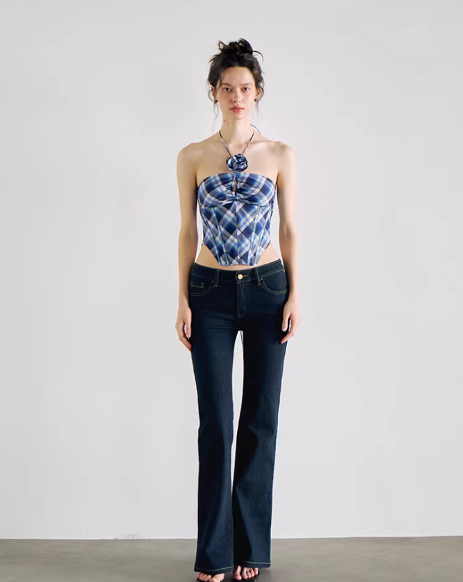 Blueboned Corset Halter Top