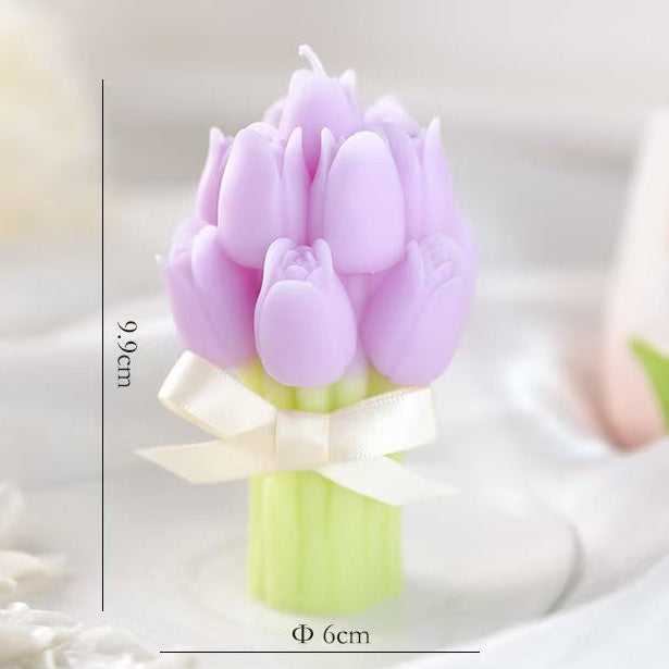 Handheld Bouquet Scented Candle – Handmade Floral Candle