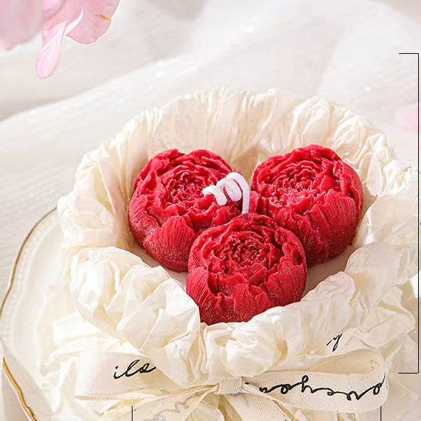 Peony Flower Scented Candle