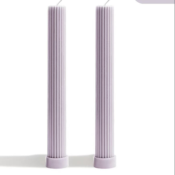 27cm Tapered Cylinder Candle – Set of 2