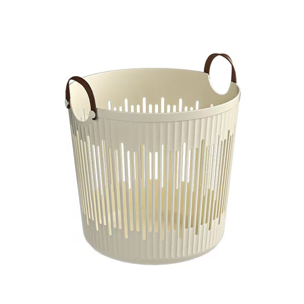 Laundry Basket Storage Hamper PP Leather Home Organizer