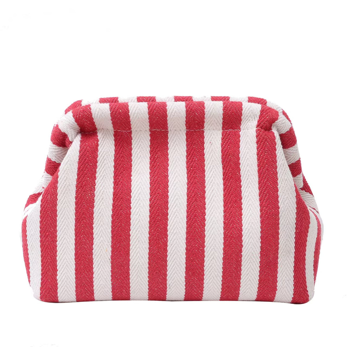 Color Block Striped Canvas Storage Bag