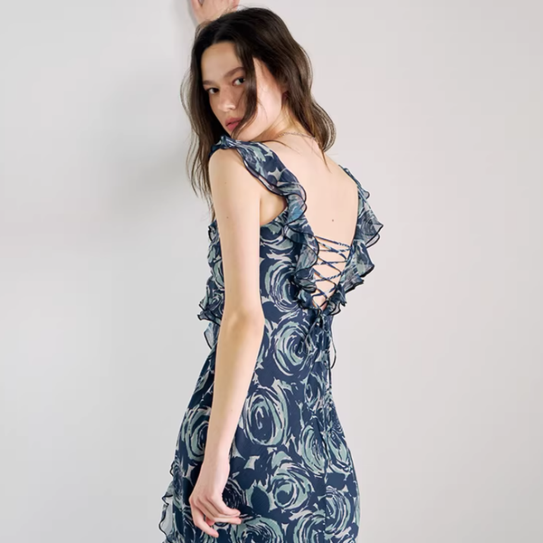 Petal Breeze Split Maxi Dress