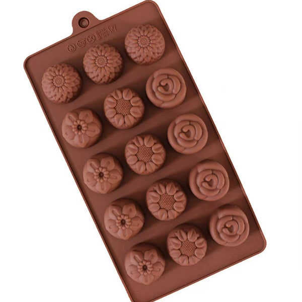 12 Cavity Silicone Chocolate Mold