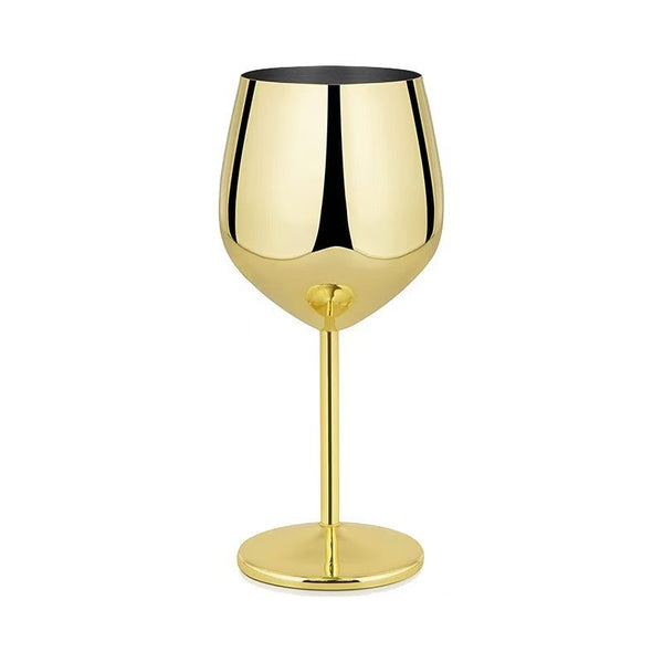 500ml Stainless Steel Wine Glass with Stem