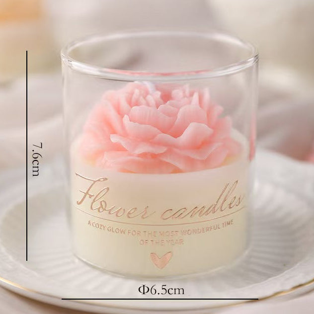 Blooming Flower Candle Cup – Home Décor Scented Candle