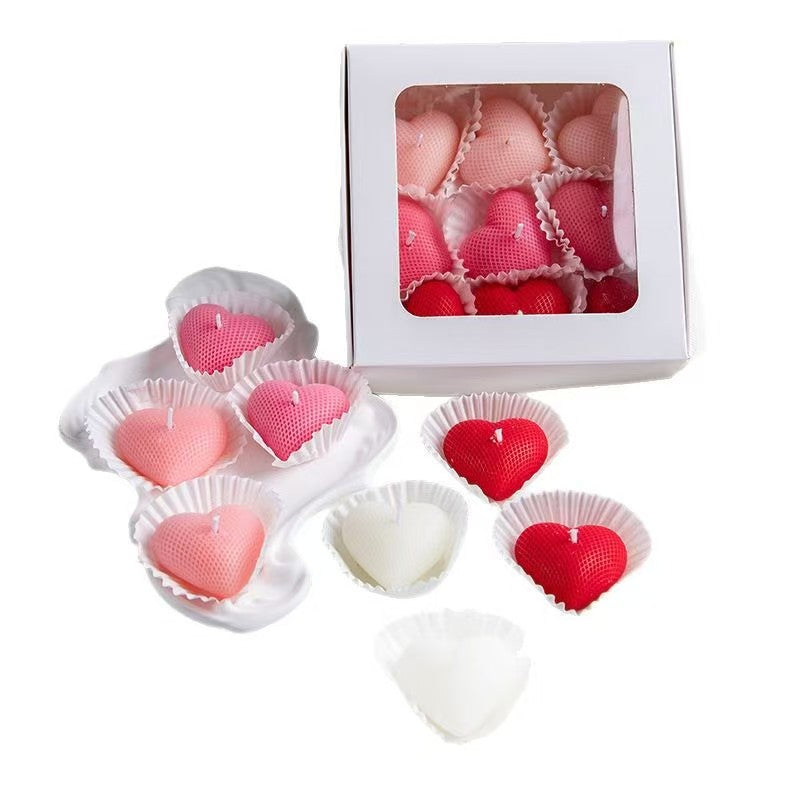 Heart-Shaped Scented Candle Gift Set