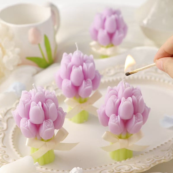 Handheld Bouquet Scented Candle – Handmade Floral Candle