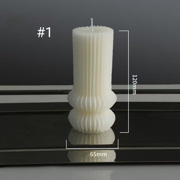 Sculptural Scented Candles, Soy Blend