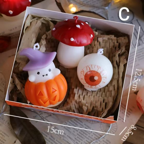 Halloween 3D Candle Gift Set – Novelty Scented Candles