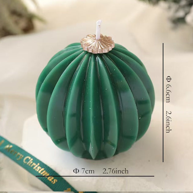 Round Scented Candle – Christmas Holiday Gift