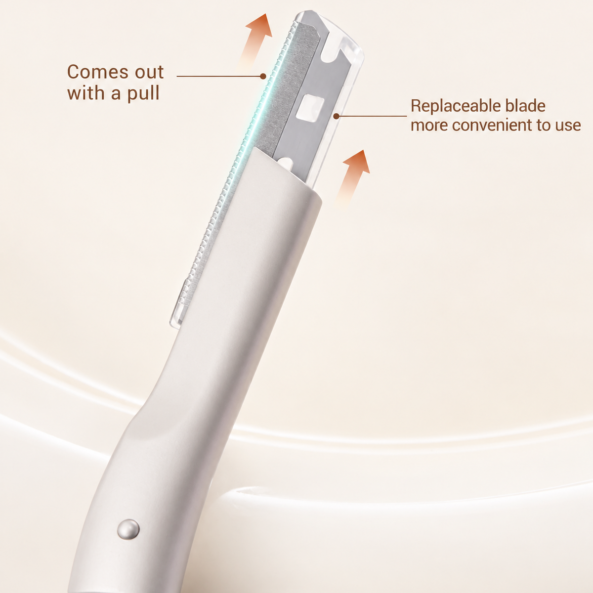 Replaceable Blade Metal Eyebrow Razor