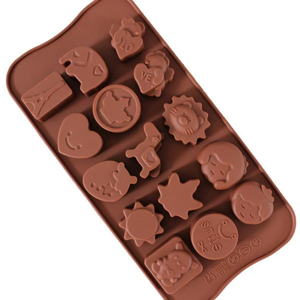 12 Cavity Silicone Chocolate Mold