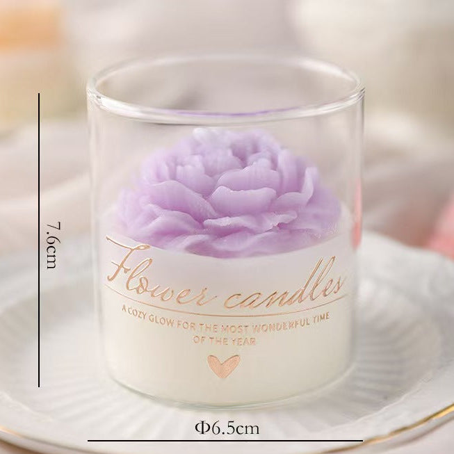 Blooming Flower Candle Cup – Home Décor Scented Candle