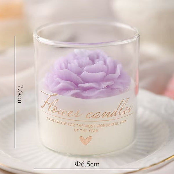 Blooming Flower Candle Cup – Home Décor Scented Candle
