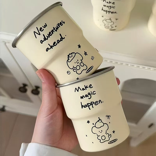 Cute Dog Stainless Steel Coffee Mug