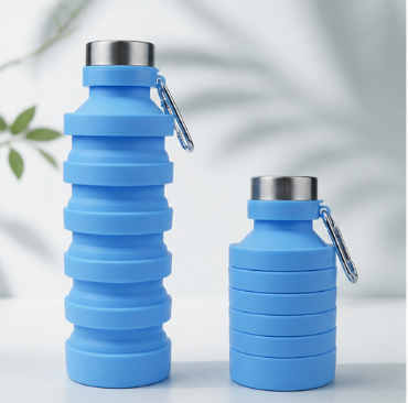 Large Capacity Food-Grade Silicone Collapsible Water Bottle – Portable Foldable Travel Kettle for Outdoor Hiking, Camping & Commuting