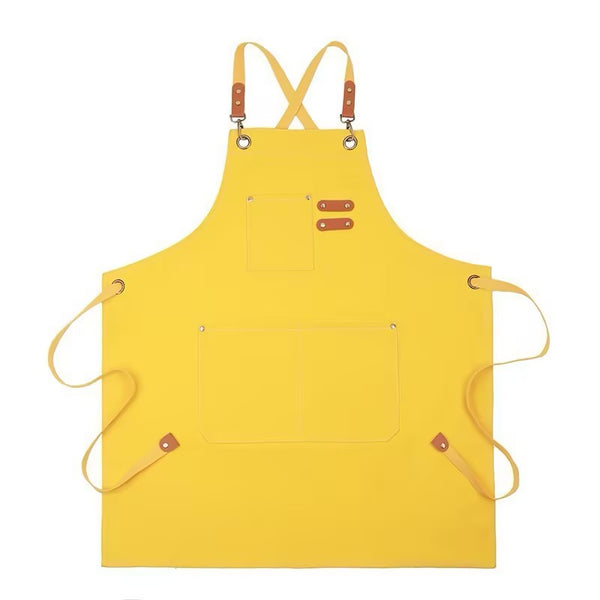 Thick Canvas Waterproof Oil-Resistant Work Denim Apron