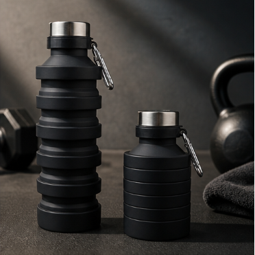 Large Capacity Food-Grade Silicone Collapsible Water Bottle – Portable Foldable Travel Kettle for Outdoor Hiking, Camping & Commuting