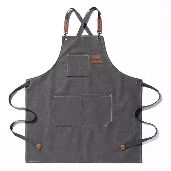 Thick Canvas Waterproof Oil-Resistant Work Denim Apron