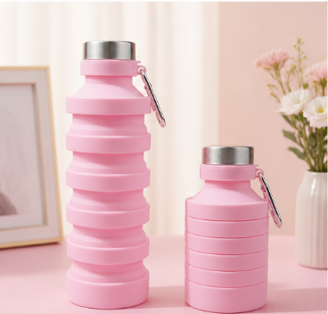 Large Capacity Food-Grade Silicone Collapsible Water Bottle – Portable Foldable Travel Kettle for Outdoor Hiking, Camping & Commuting