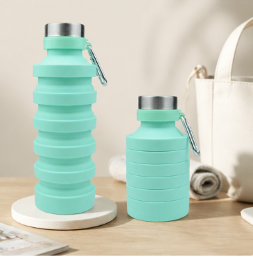 Large Capacity Food-Grade Silicone Collapsible Water Bottle – Portable Foldable Travel Kettle for Outdoor Hiking, Camping & Commuting