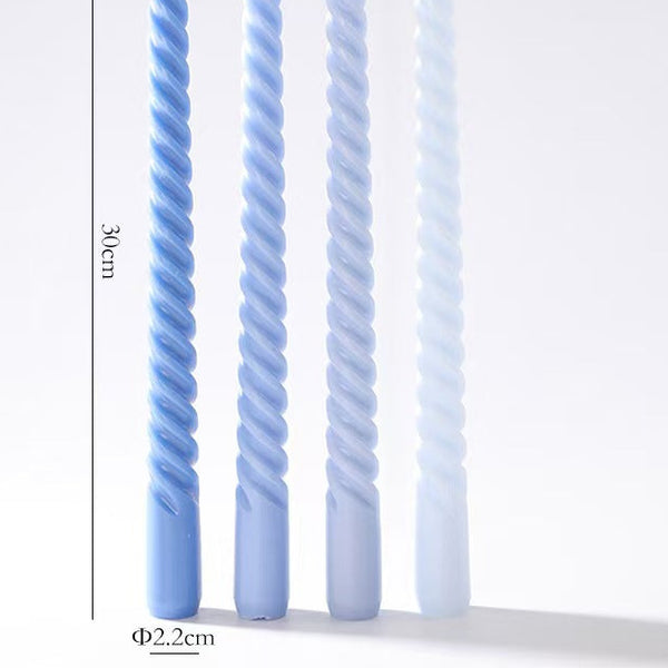 30cm Spiral Tapered Candle – Set of 4