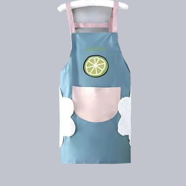 Fruit Print Waterproof PVC Kitchen Apron