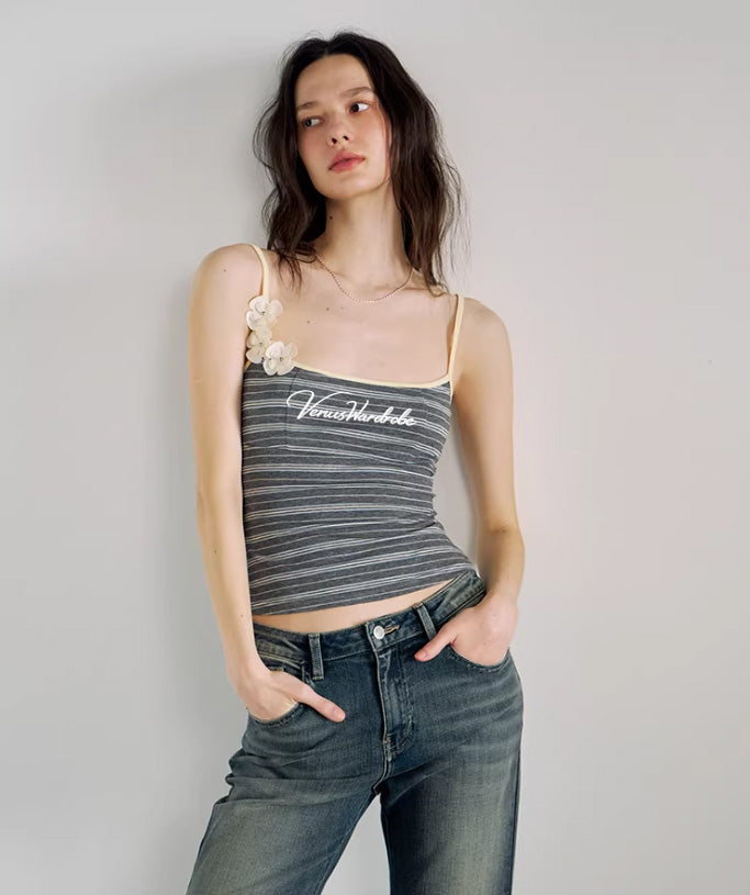 Floral Strap Sculpted Cami