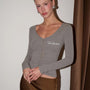 Twistline Sculpted V-Neck Knit Top