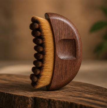 Luxe Contour Face Brush – Natural Wood Lymphatic Facial Scraper with Premium Gift Box